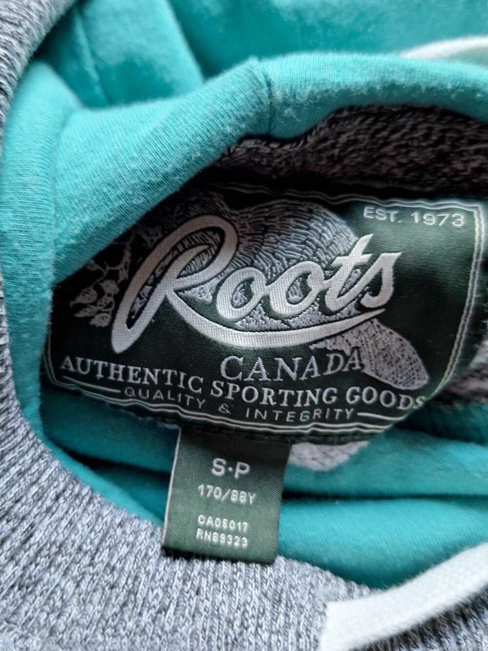 Roots Grey Salt & Pepper Hooded Sweatshirt - Picture 7 of 9